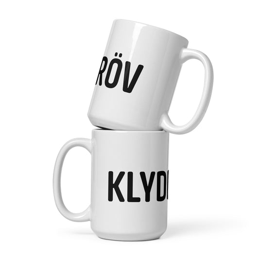 Klydderöv - White glossy mug