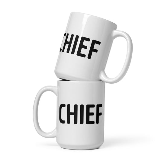 Chief - White glossy mug